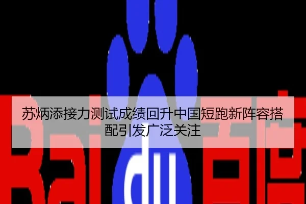 苏炳添接力测试成绩回升中国短跑新阵容搭配引发广泛关注
